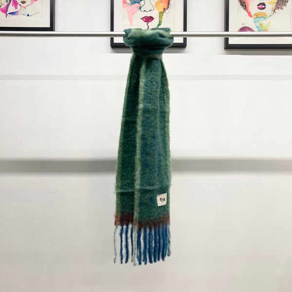 【 814 EZCARAY 】TWIST FRAME / Green × Blue Mix
