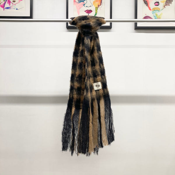 【 814 EZCARAY 】PATA DE GALLO / Camel × Black