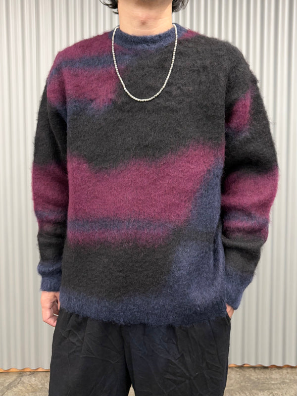 【 BLUE BLUE JAPAN 】シャギーグラデーション プルオーバーニット / Dark Navy