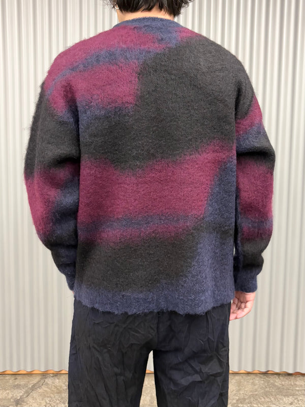 【 BLUE BLUE JAPAN 】シャギーグラデーション プルオーバーニット / Dark Navy
