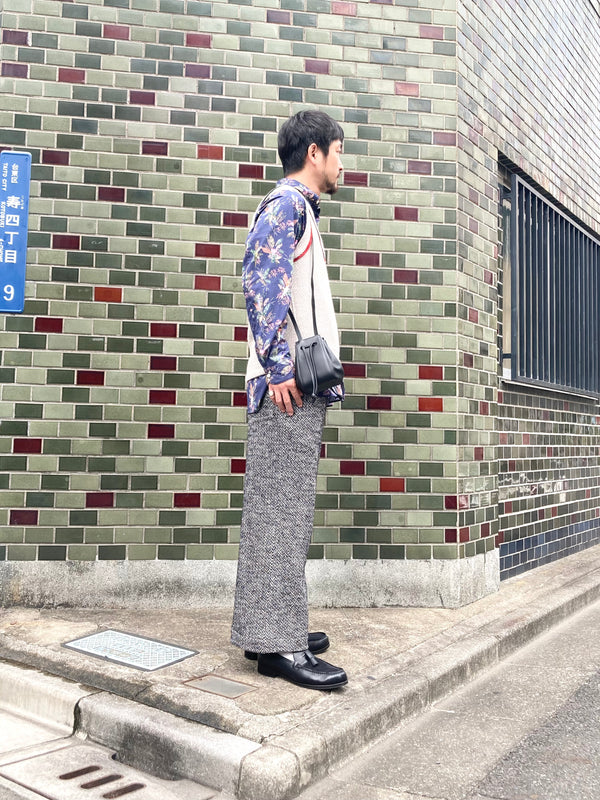 【m's braque】EASY PANT / Herringbone