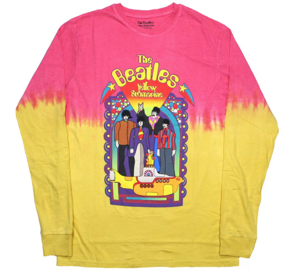 【 GRAPHIC WEAR & GOODS 】L-S TEE " YELLOW SUBMARINE " / Pink × Yellow