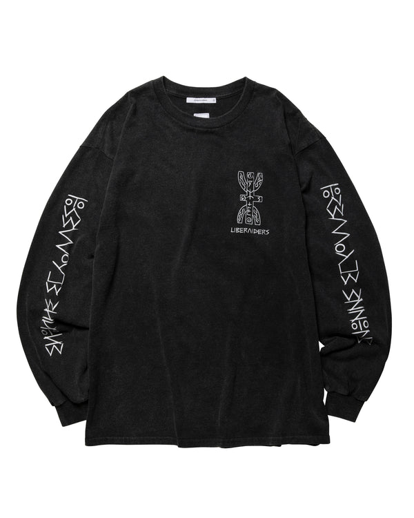 【Liberaiders】TIFINAGH LOGO L/S TEE / Black