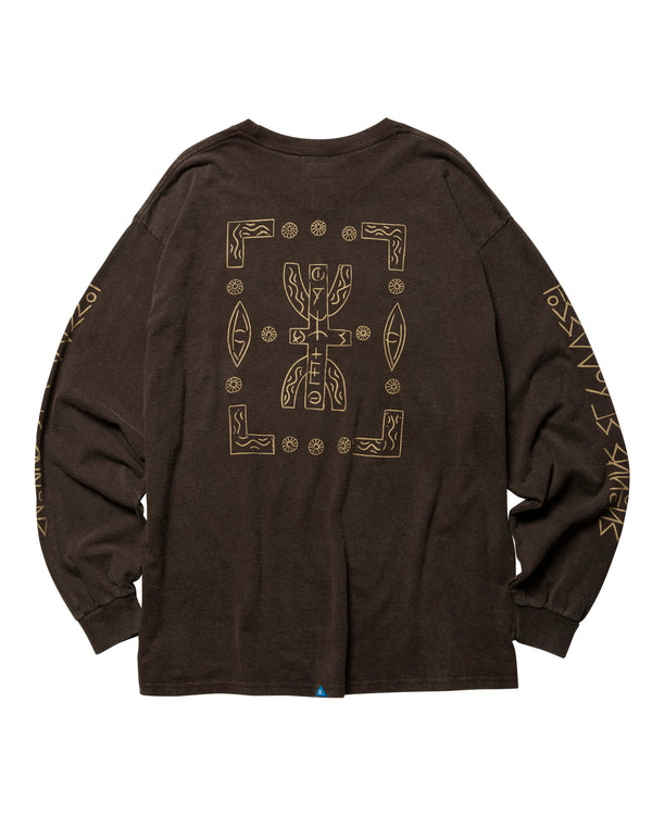 【Liberaiders】TIFINAGH LOGO L/S TEE / Brown