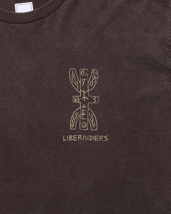 【Liberaiders】TIFINAGH LOGO L/S TEE / Brown