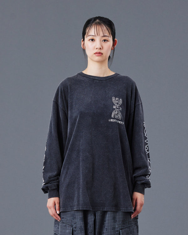 【Liberaiders】TIFINAGH LOGO L/S TEE / Black
