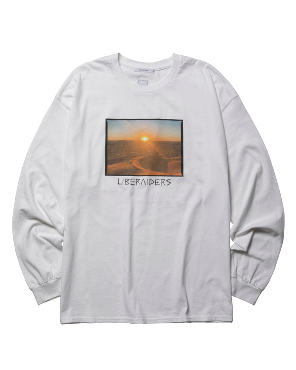 【Liberaiders】LBRDRS LOGO L/S TEE / White