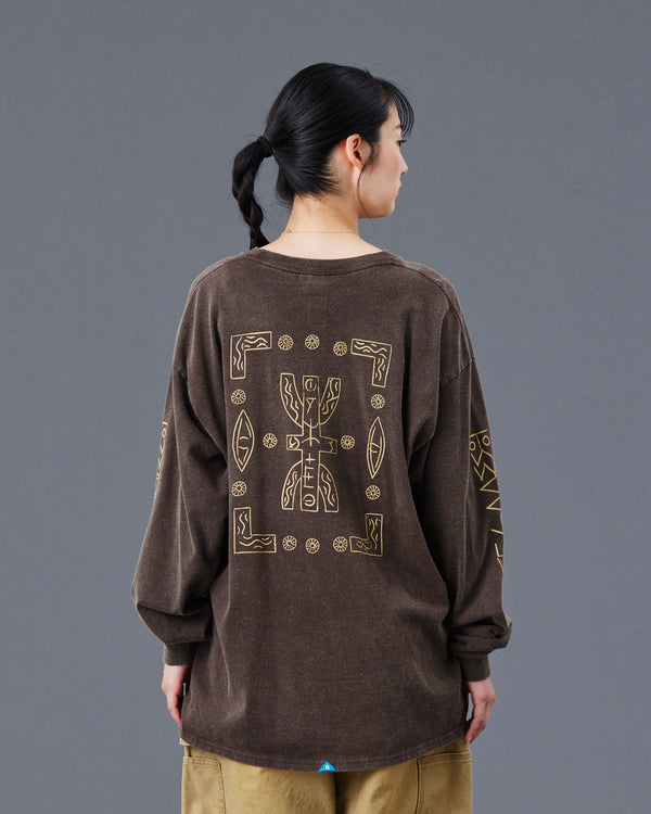 【Liberaiders】TIFINAGH LOGO L/S TEE / Brown