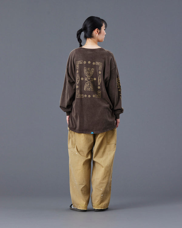 【Liberaiders】TIFINAGH LOGO L/S TEE / Brown