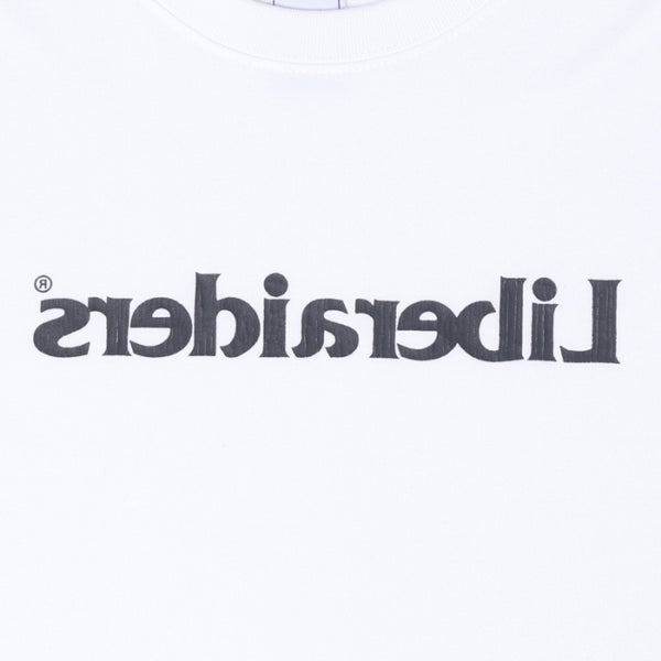 【Liberaiders】MIRROR LOGO TEE / WHITE
