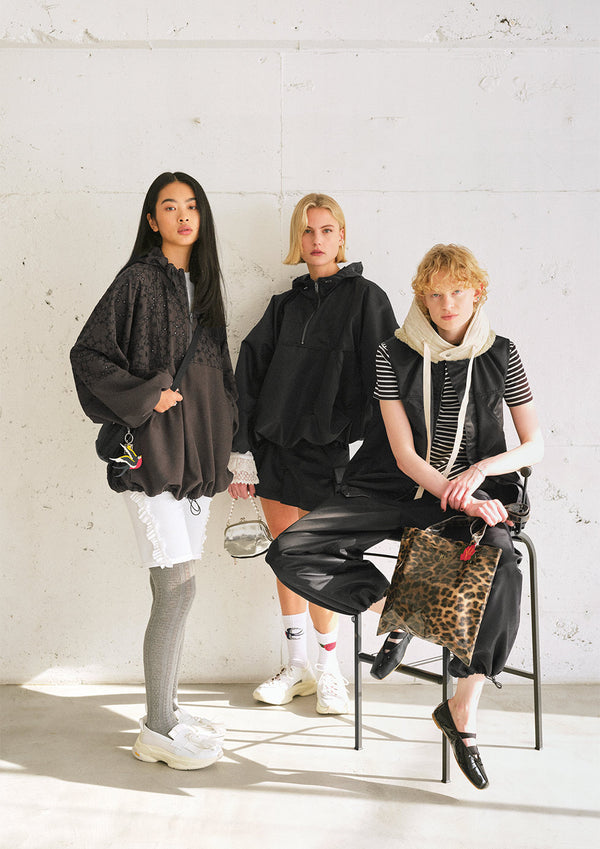 【 RhodolirioN 】HOODY SCARF - SHERPA FLEECE - / Natural
