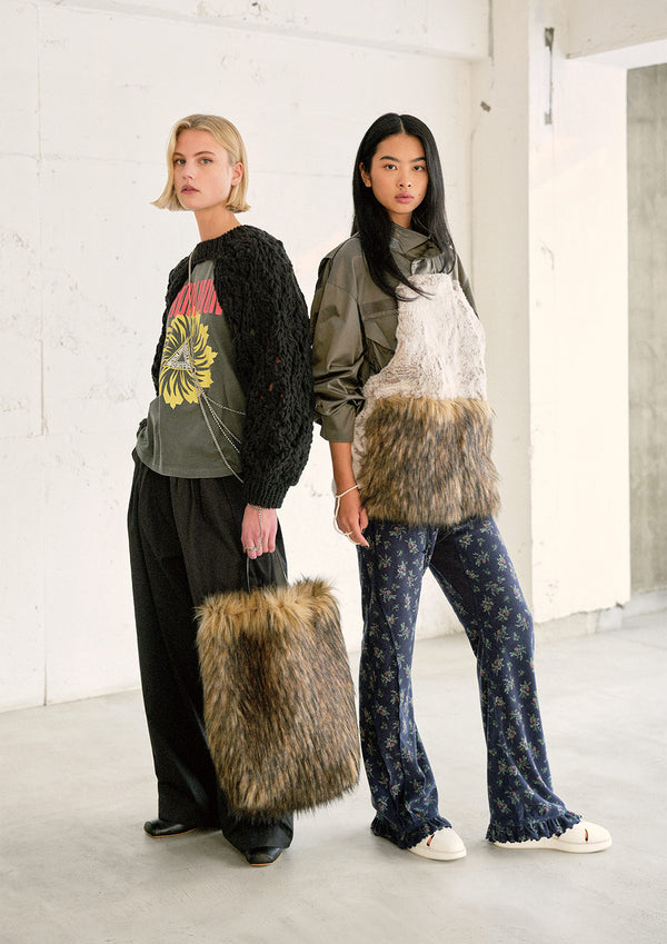 【 RhodolirioN 】CHUNKY KNIT BOLERO / Black