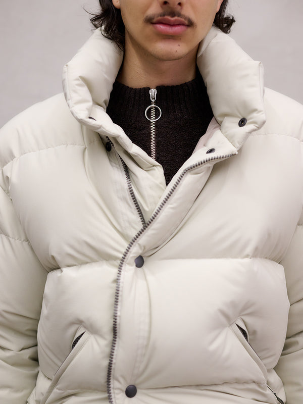 【 UNUSED 】ZIP DOWN JACKET / Ecru