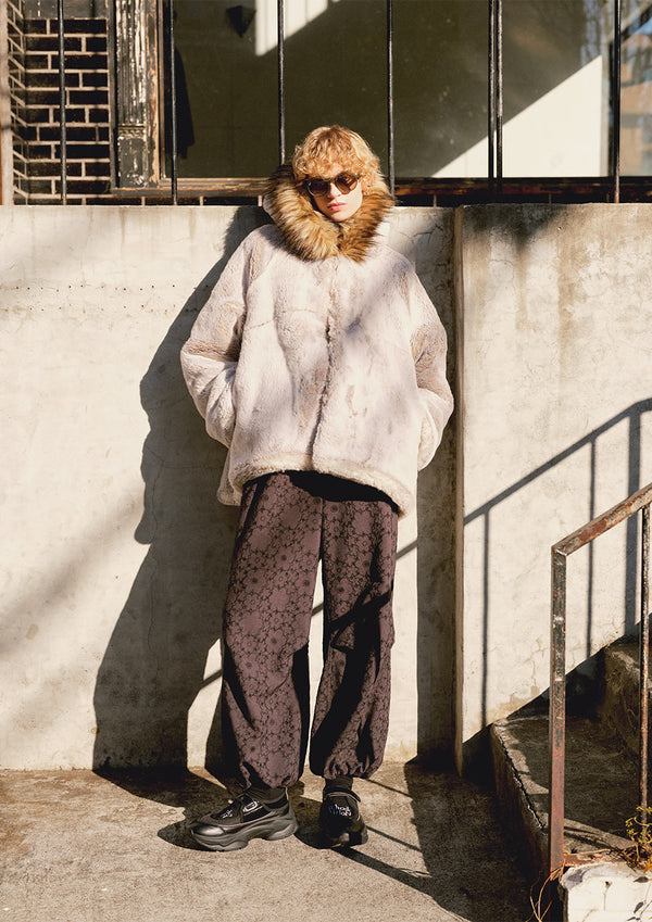 【 RhodolirioN 】M-43 TYPE PILE LINER COAT - ECO FUR - / Beige