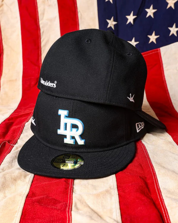 【 Liberaiders 】5950 SB LR EMBROIDERY LOGO CAP / Black