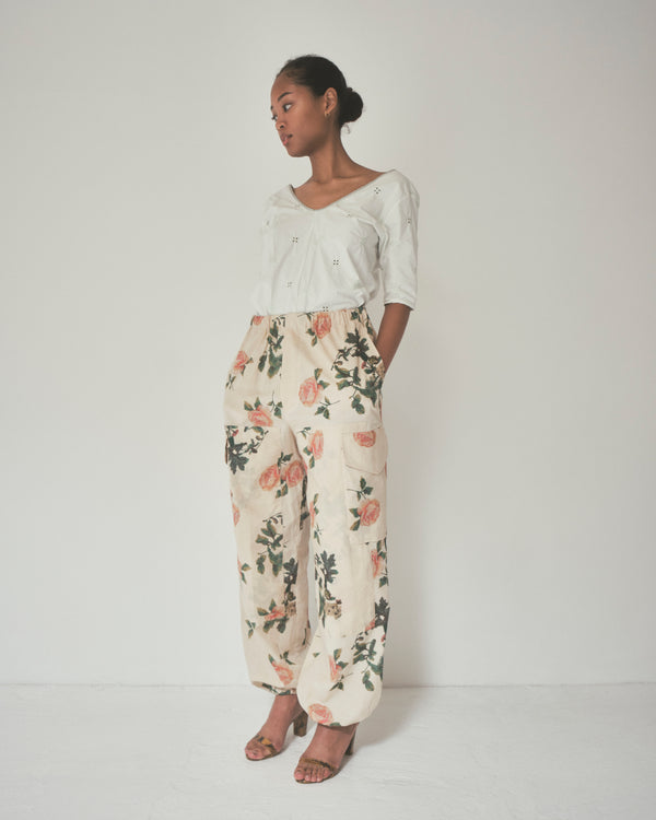 【 RIVER 】EMBROIDERED LAYERED TOP / Mint