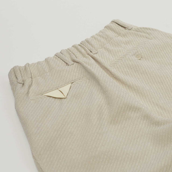 【CURLY】MOLLE YARN TWILL KNIT WIDE PANTS / Ivory