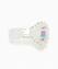 【 TIE A KNOT 】CRYSTAL BEADS RING "S" with SILVER 925 / Clear × Clear #2