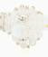 【 TIE A KNOT 】CRYSTAL BEADS RING "S" with SILVER 925 / Clear × Clear #2