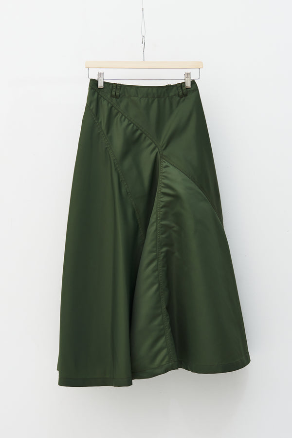 【 BIFURCATUM 】RANDOM FLARE SKIRT / Khaki