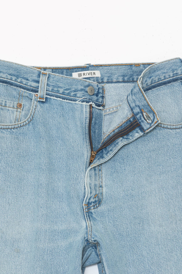 【 RIVER 】LEVIS REMAKE DENIM - EASY WIDE - / Blue
