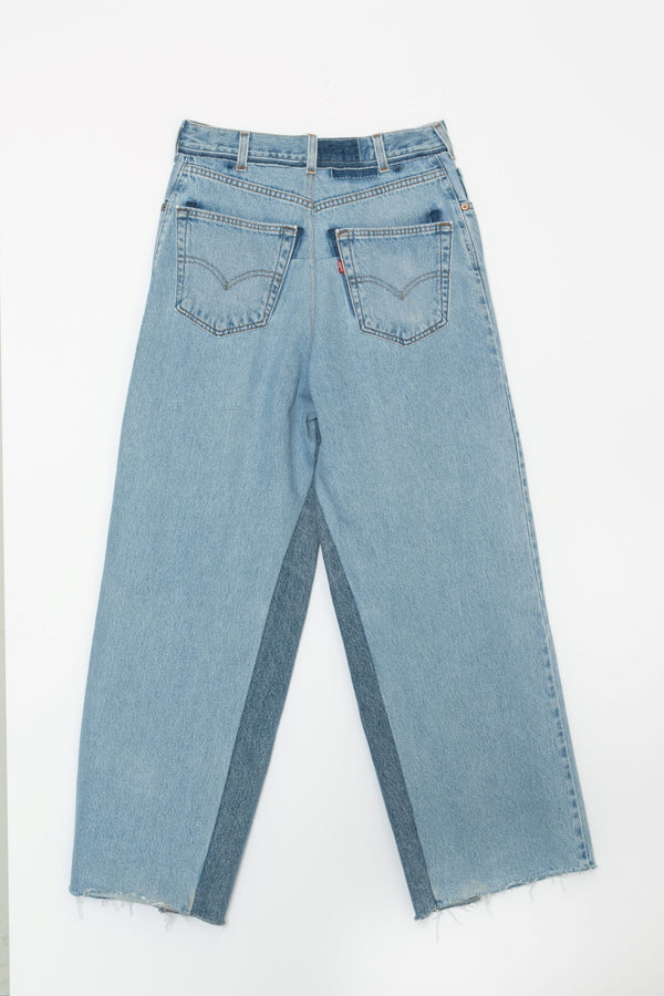 【 RIVER 】LEVIS REMAKE DENIM - EASY WIDE - / Blue
