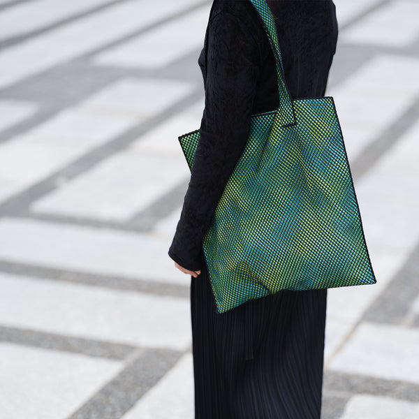 【 Super You Design 】Rainbow Structure Tote / Green