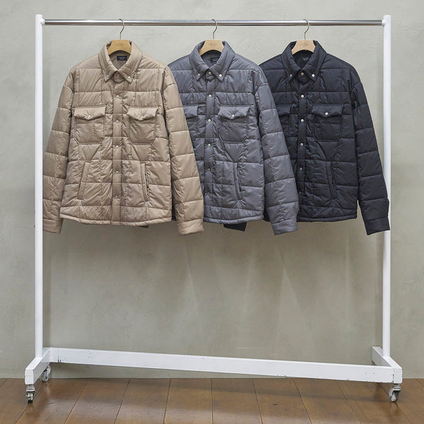 【 UNUSED 】PADDING QUILTED SHIRT / Taupe