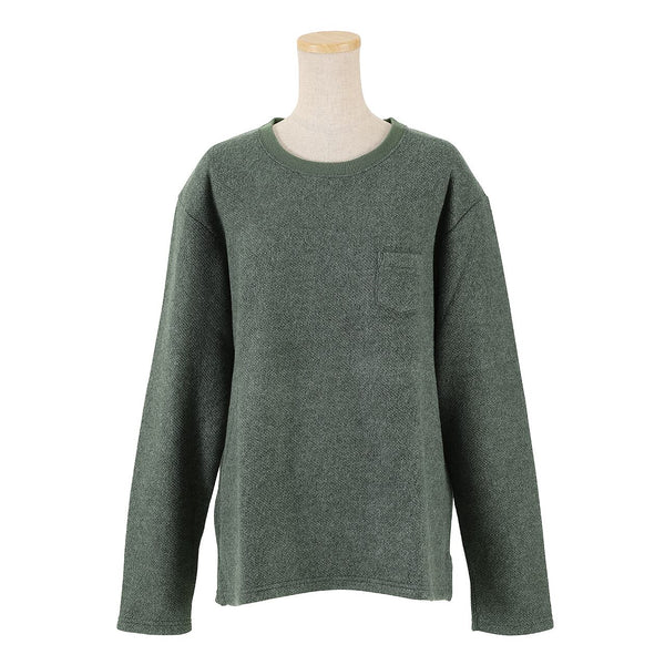 【 Defile 】RELAX L/S TEE - COTTON AIRY - / Green