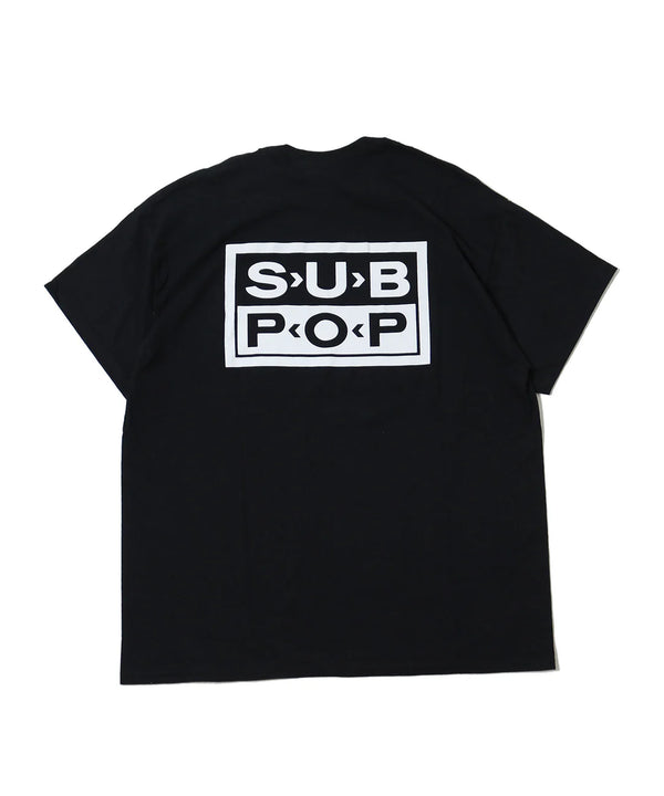 【 GRAPHIC WEAR & GOODS 】SUB POP S/S PRINT TEE " SINGLES CLUB Vol.8 " / Black