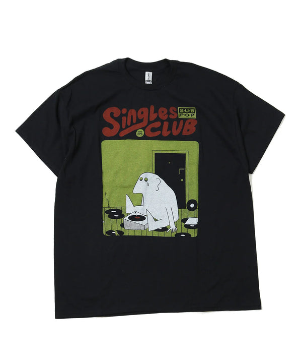 【 GRAPHIC WEAR & GOODS 】SUB POP S/S PRINT TEE " SINGLES CLUB Vol.8 " / Black