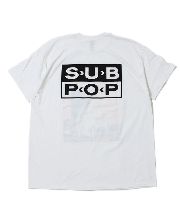 【 GRAPHIC WEAR & GOODS 】SUB POP S/S PRINT TEE " SINGLES CLUB Vol.8 " / White