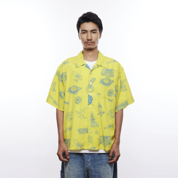 【Liberaiders】RAYON ALOHA SHIRT / YELLOW