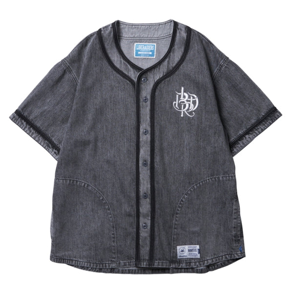 【Liberaiders】DENIM BASEBALL SHIRT / BLACK
