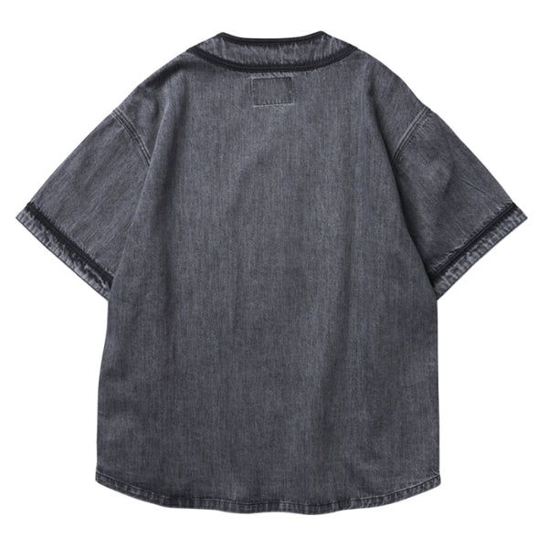 【Liberaiders】DENIM BASEBALL SHIRT / BLACK