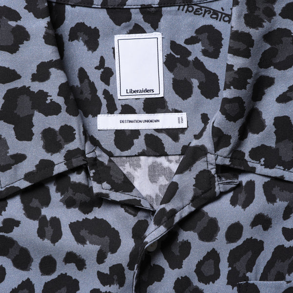 【Liberaiders】LEOPARD RAYON SHIRT / Grey