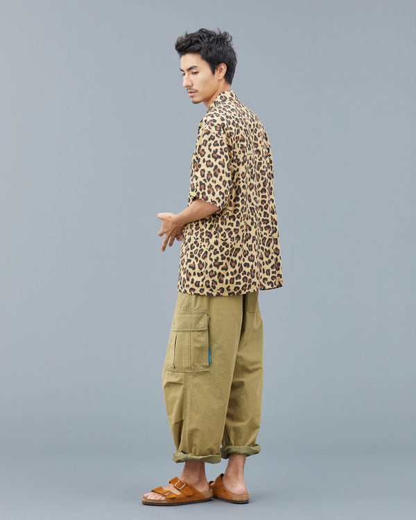 【Liberaiders】LEOPARD RAYON SHIRT / Beige