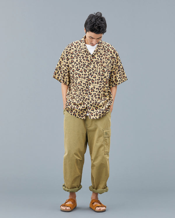 【Liberaiders】LEOPARD RAYON SHIRT / Beige