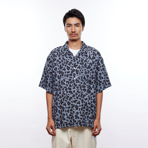 【Liberaiders】LEOPARD RAYON SHIRT / Grey