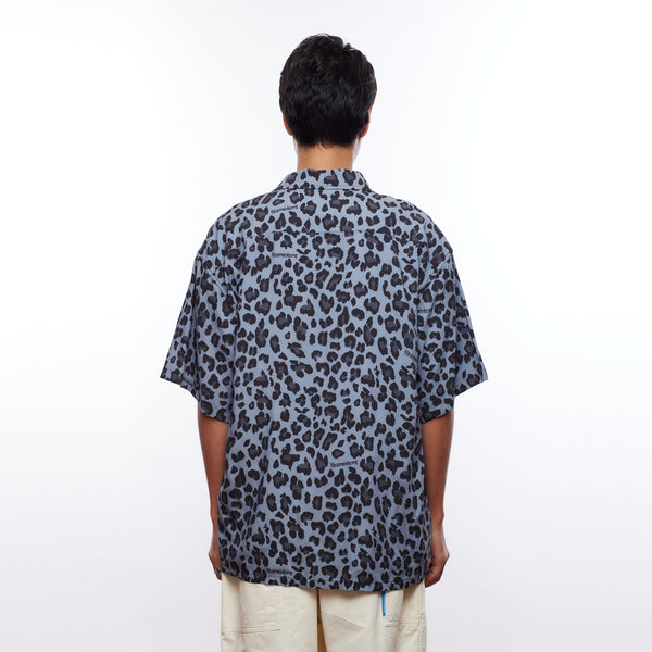 【Liberaiders】LEOPARD RAYON SHIRT / Grey