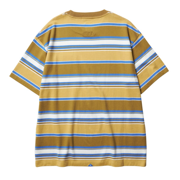 【Liberaiders】MULTI STRIPE POCKET TEE / BEIGE