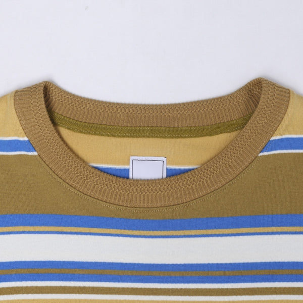 【Liberaiders】MULTI STRIPE POCKET TEE / BEIGE
