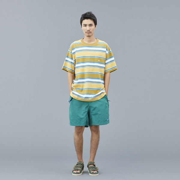 【Liberaiders】MULTI STRIPE POCKET TEE / BEIGE