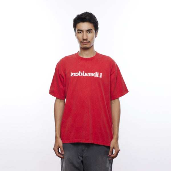 【Liberaiders】MIRROR LOGO TEE / RED