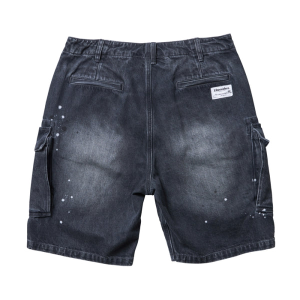 【Liberaiders】DENIM 6POCKET SHORTS / BLACK