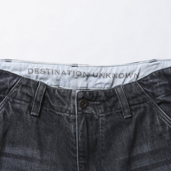 【Liberaiders】DENIM 6POCKET SHORTS / BLACK