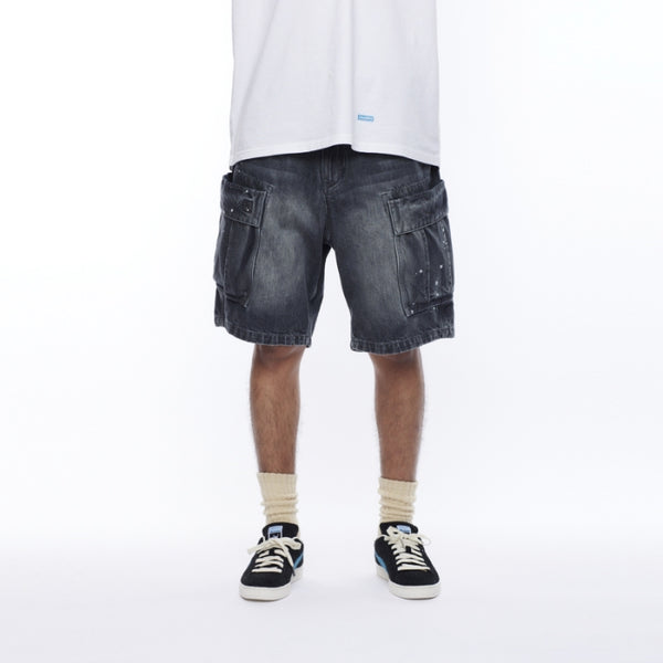 【Liberaiders】DENIM 6POCKET SHORTS / BLACK