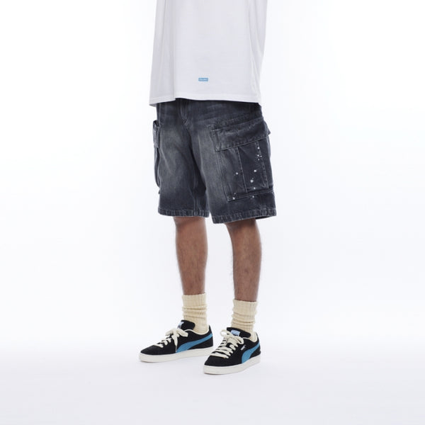 【Liberaiders】DENIM 6POCKET SHORTS / BLACK
