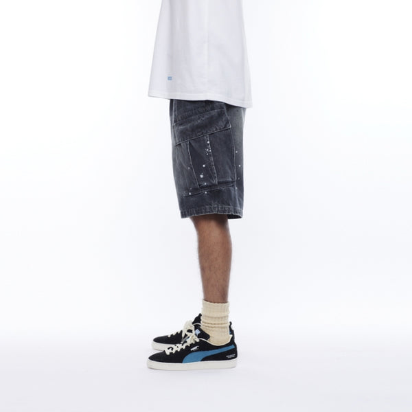 【Liberaiders】DENIM 6POCKET SHORTS / BLACK