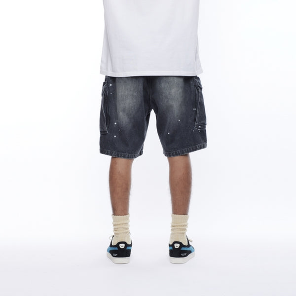 【Liberaiders】DENIM 6POCKET SHORTS / BLACK